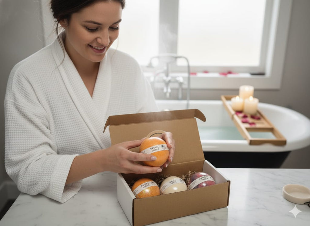 Handmade Vegan Bath Bomb Gift Set