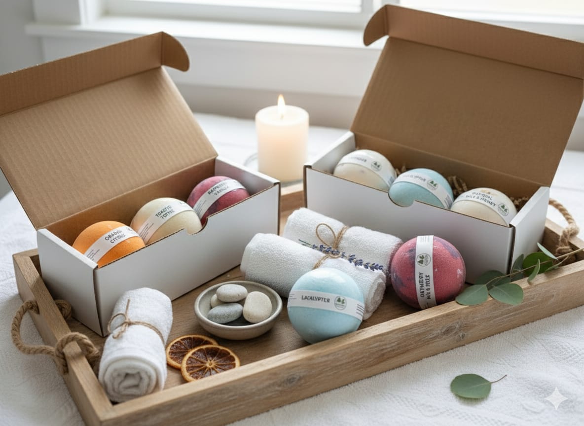 Handmade Vegan Bath Bomb Gift Set